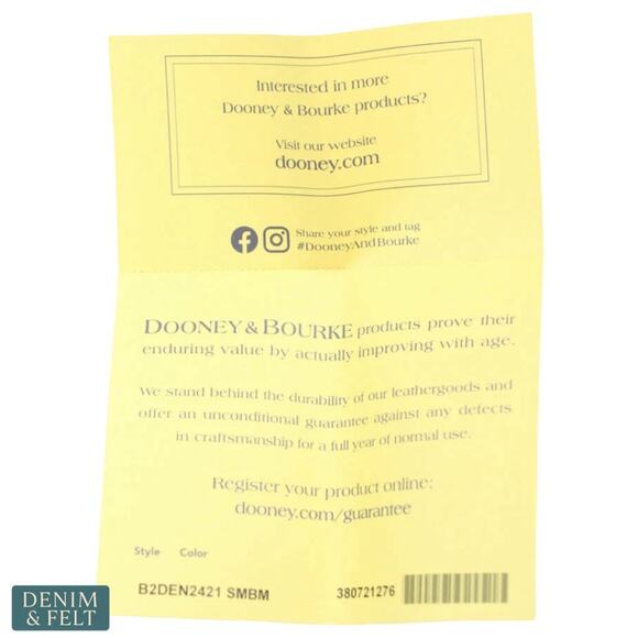 NEW Dooney & Bourke Denison Small Hobo Smoke Grey Croc Embossed Leather Luxe Bag - Picture 12 of 16